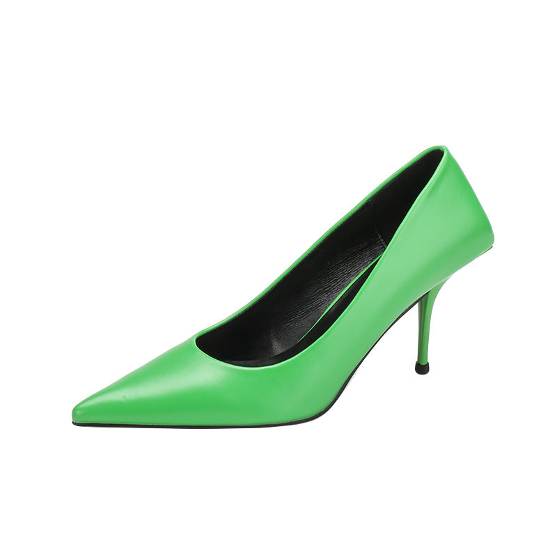 Women's Stiletto Pointed Toe Shallow Mouth Design Women's Fashion Shoes