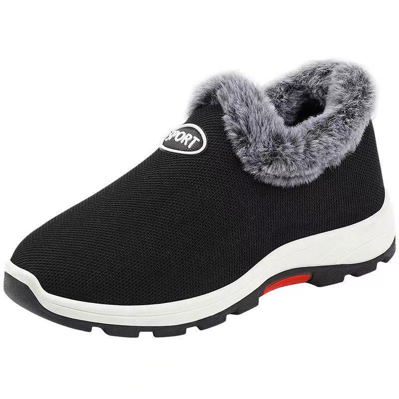 Women's Cotton Fleece-lined Thickened Mountaineering Bottom Insulated Women's Shoes