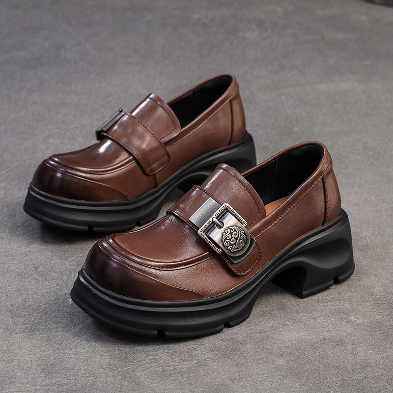 Women's Beautiful Little Man Comfortable British Casual Shoes