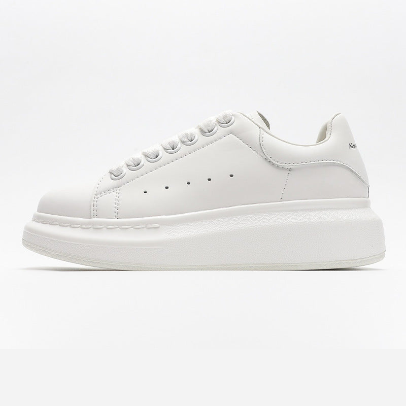Women's & Men's High-grade Mcqueen White Platform Invisible Elevated Muffin Women's Board Shoes