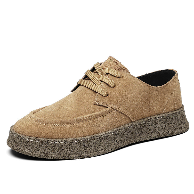 Men's Retro Suede Thick Bottom Board Sneakers
