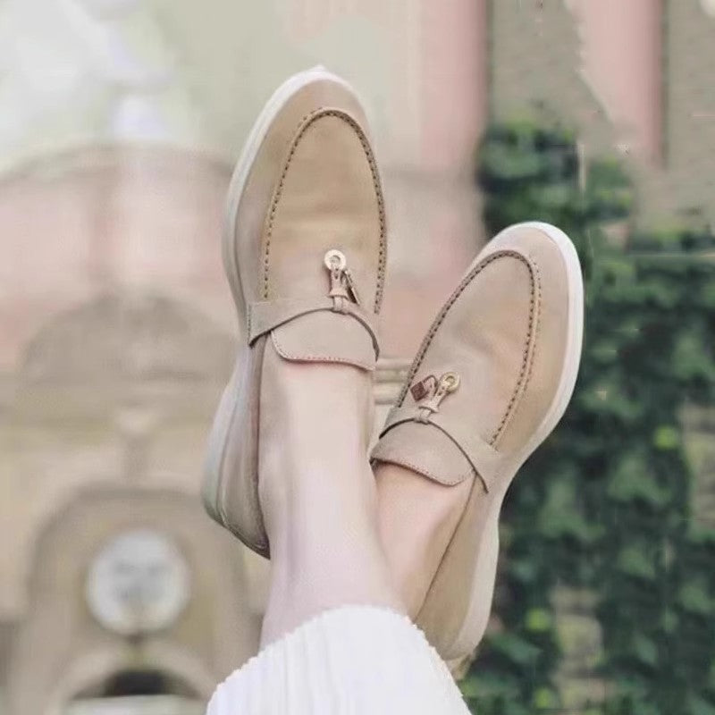 Pumps Female British Style Slip-on Flat Loafers