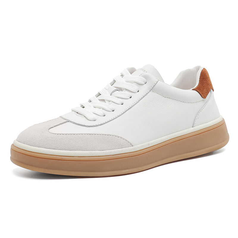 Men's First Layer Cowhide Simplicity Light Cow Suede Genuine Men's Casual Shoes