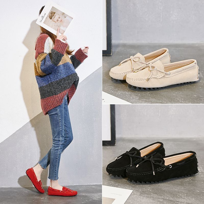 Women's Doug Single Autumn Summer Korean Fashion Shallow Mouth Loafers