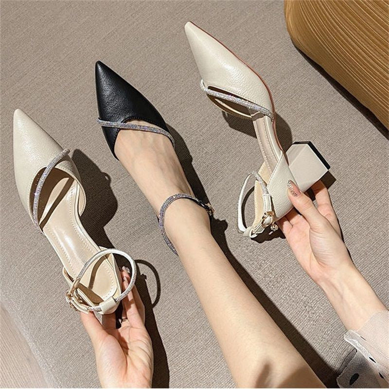 Women's Outer Wear Closed Toe Elegant Hollow Pumps Heels