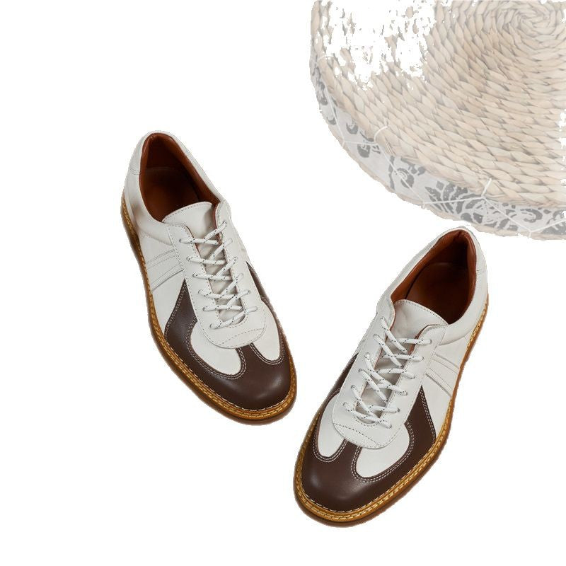 Men's Fashionable Comfortable British Style Gentleman Retro Handmade Genuine German Leather Shoes