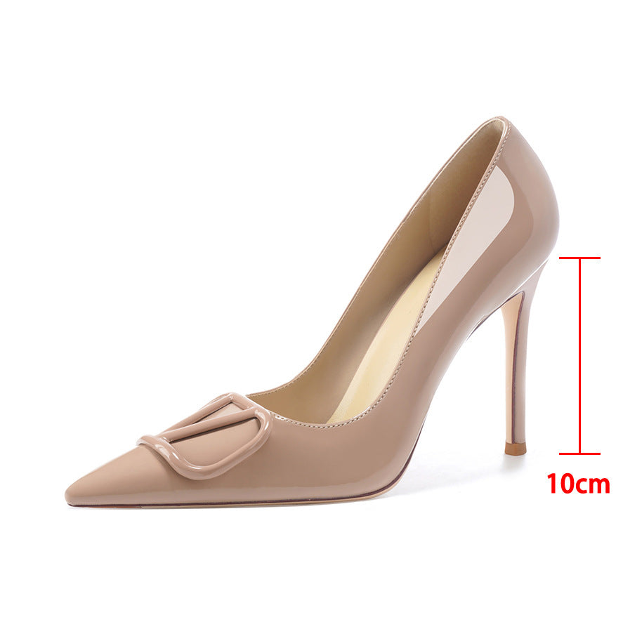 Women's Pumps Pointed Toe Shallow Mouth Stiletto High Not Tired Feet Heels