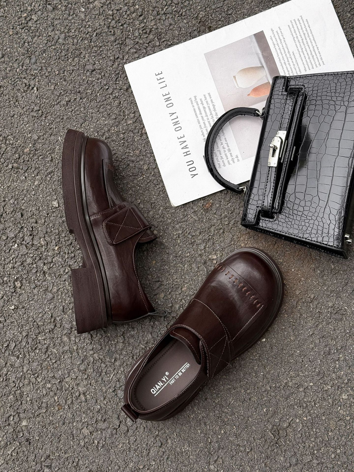 Spring Platform Velcro Slip-on Soft Flat Loafers