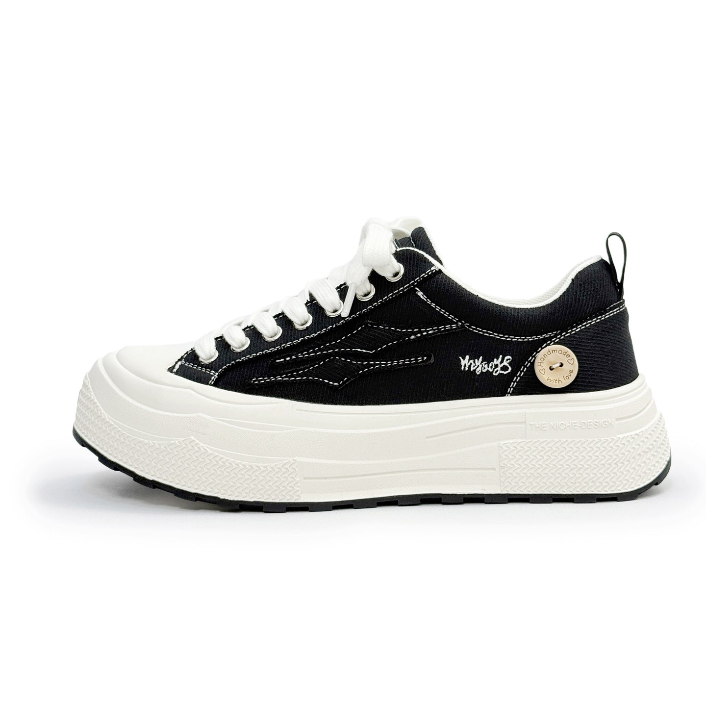 Men's Increasing Insole Versatile Sports Muffin Platform Men's Canvas Shoes