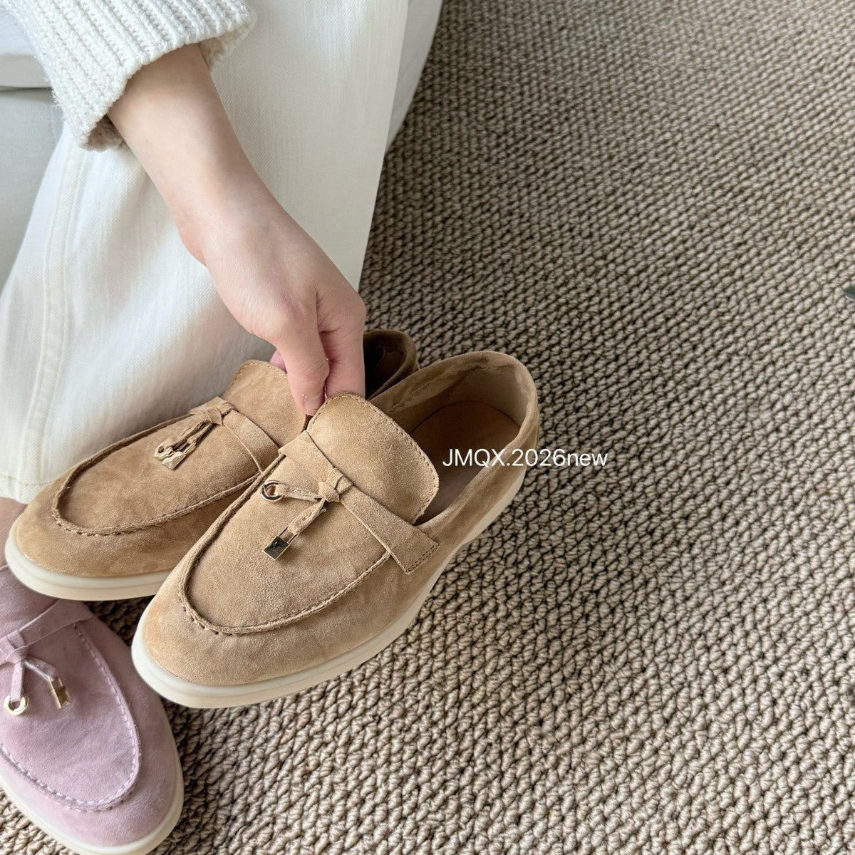 Style Genuine Retro Pumps Female Soft Bottom Spring Flat Loafers