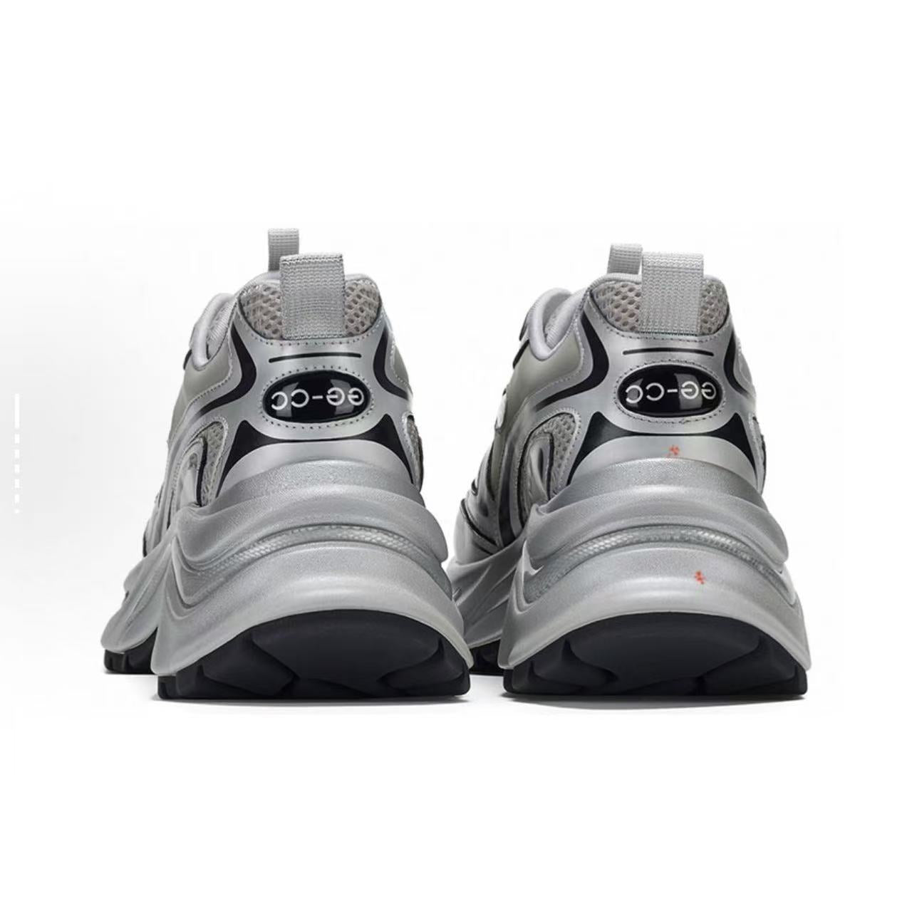 Women's Shining Galaxy Spring Platform Dad Sier Sneakers