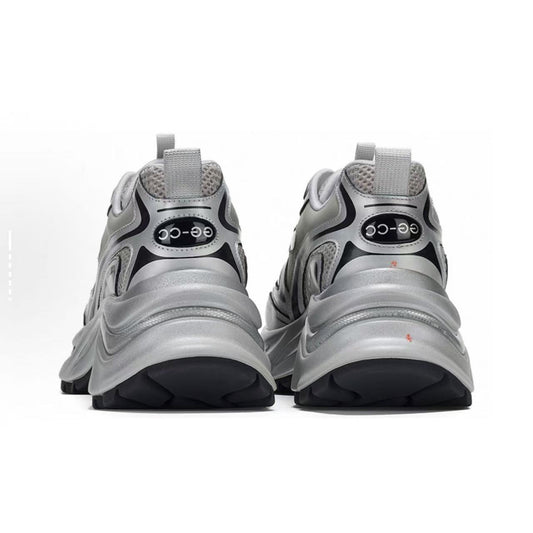 Women's Shining Galaxy Spring Platform Dad Sier Sneakers