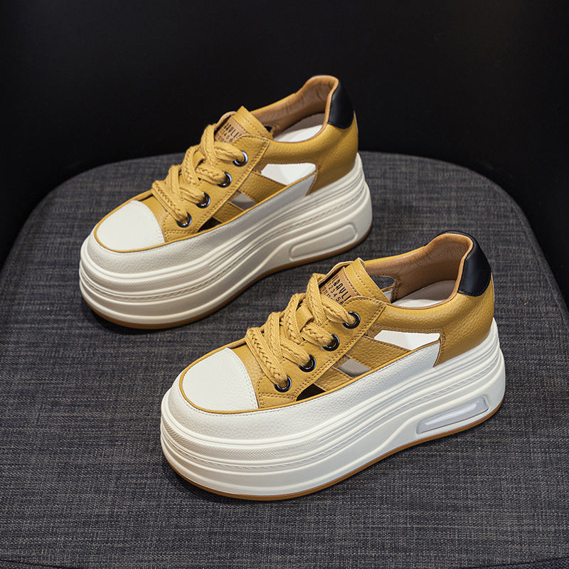 Women's Small Summer Platform Wedge Hidden Fashion Casual Shoes