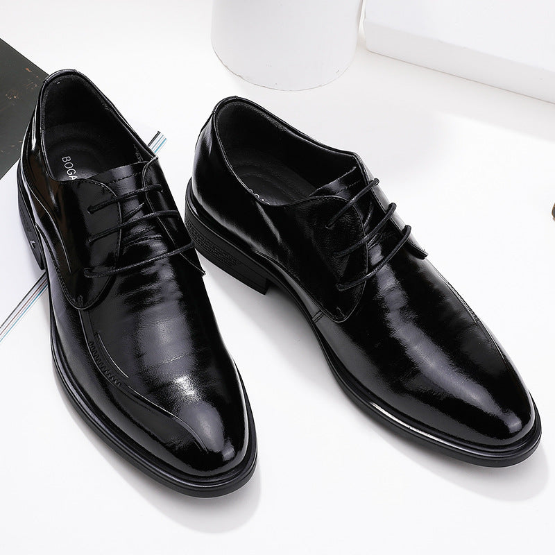 Men's Business Formal Wear Soft Bottom Top Leather Shoes