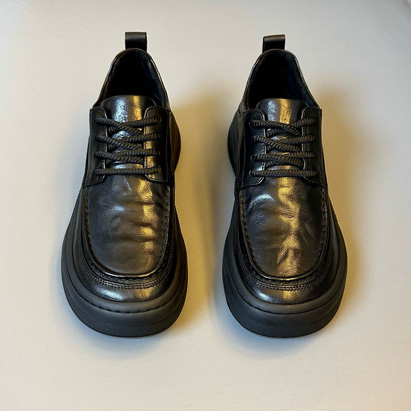 Men's Trendy British Style Plus Veet Soft Men's Casual Leather Shoes