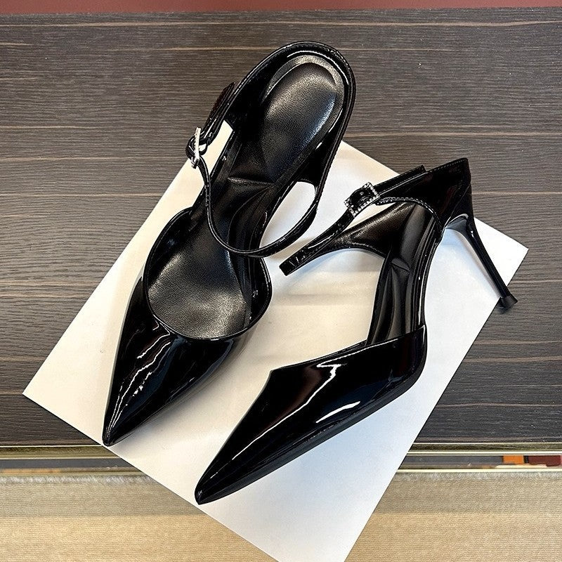 Women's Autumn Diamond Band Stiletto Adult Lady Like Woman Refined Outdoor High Heeled Sandals