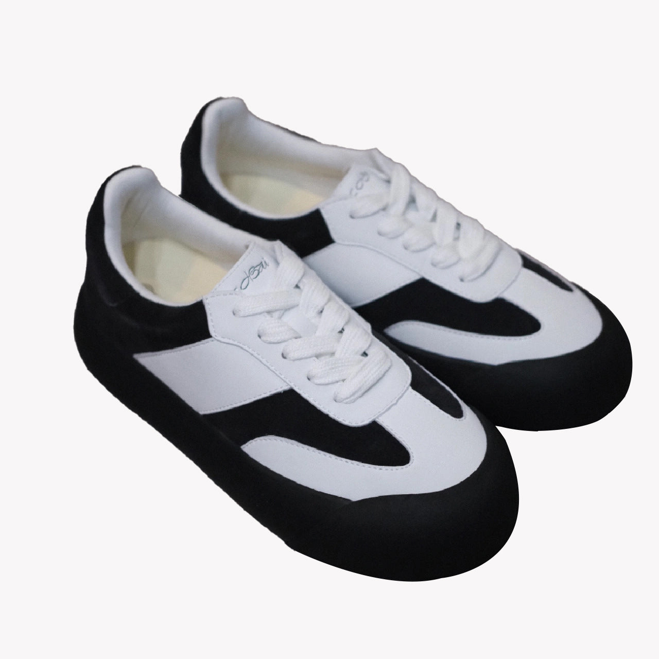 Rose Salt Puffy Preppy Style German Training Outer Wear Retro Women's Casual Shoes