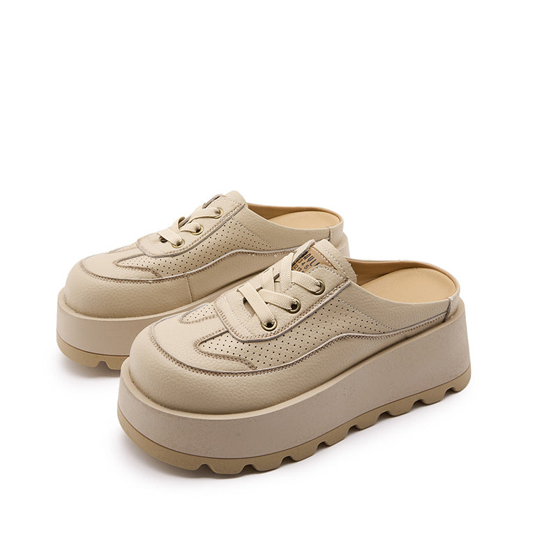 Women's Summer Small Thick Sole Increased Toe Cap Slippers