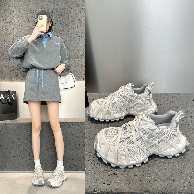 Women's Platform Dad Spring Comfortable Height Increasing Women's Sports Shoes