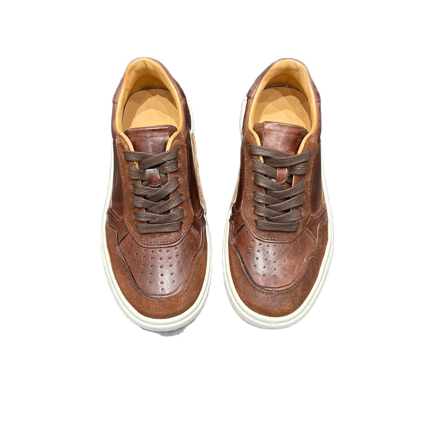 Women's Washed Horse Autumn Fashionable Versatile Breathable Women's Board Shoes