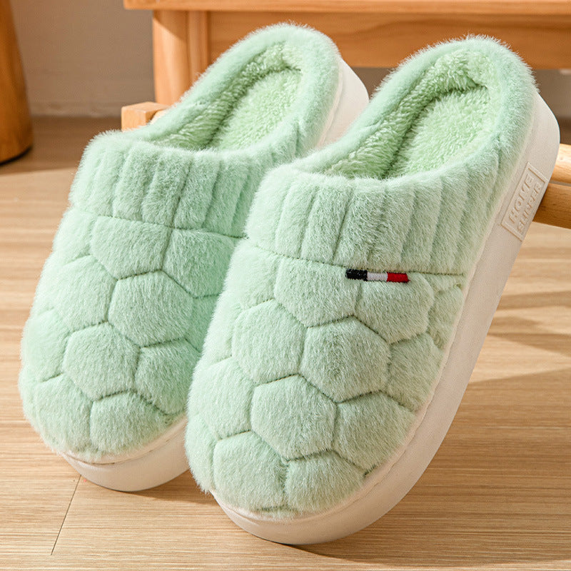 Women's & Men's Cotton Winter Indoor Home Warm Fluffy Sandals