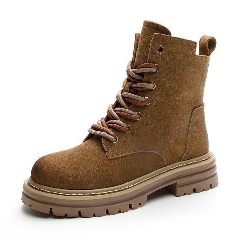 Women's Style Brown Super Hot Thick Bottom Boots