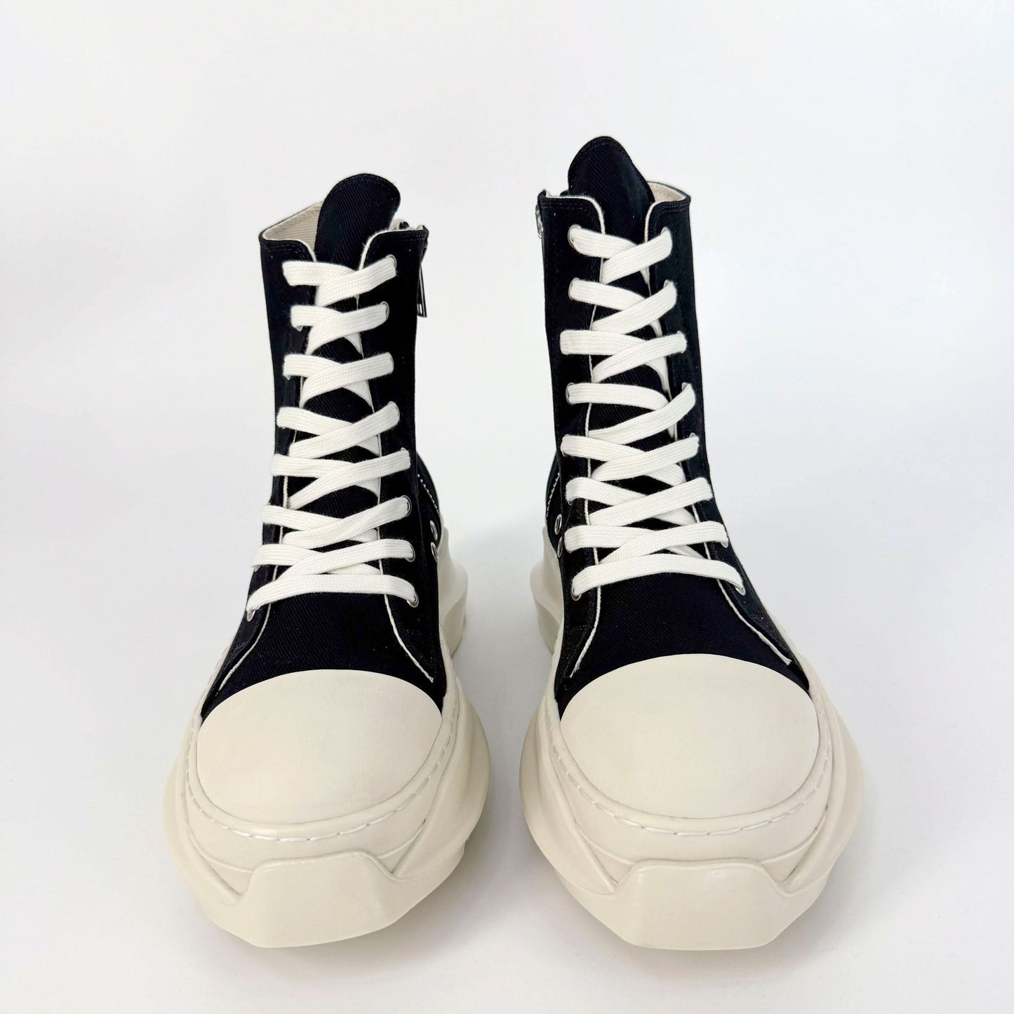 Dark Style Owens Platform Muffin Black Double Layers Canvas Shoes