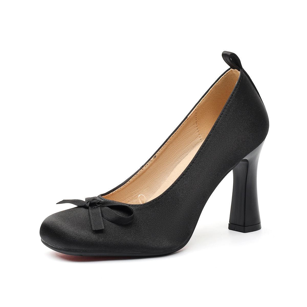 Women's Lolita Satin French Style Ballet High Bow Heels