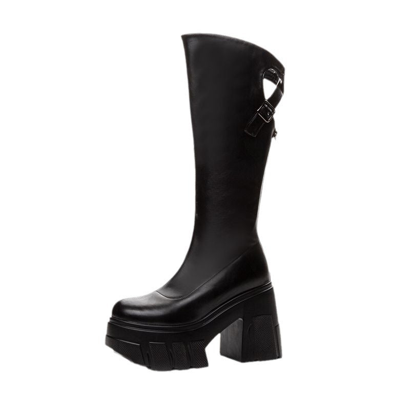 Women's Thick High Height Increasing Super Knight Boots