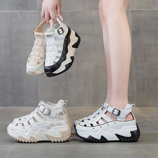 Women's Genuine Thick-soled Roman Summer Wear Fashionable Sandals