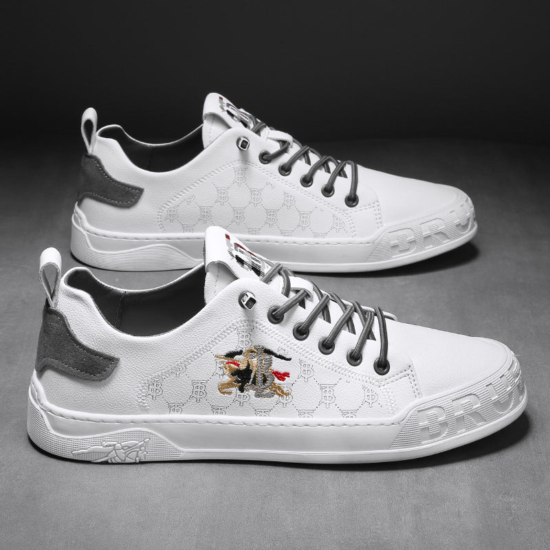 Men's Bee Flagship Store Trendy Board Genuine Casual Shoes
