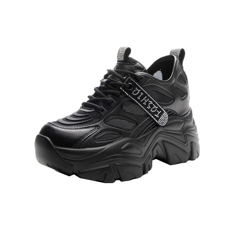 Women's Height Increasing Insole Dad Female Tennis Breathable Women's Casual Shoes