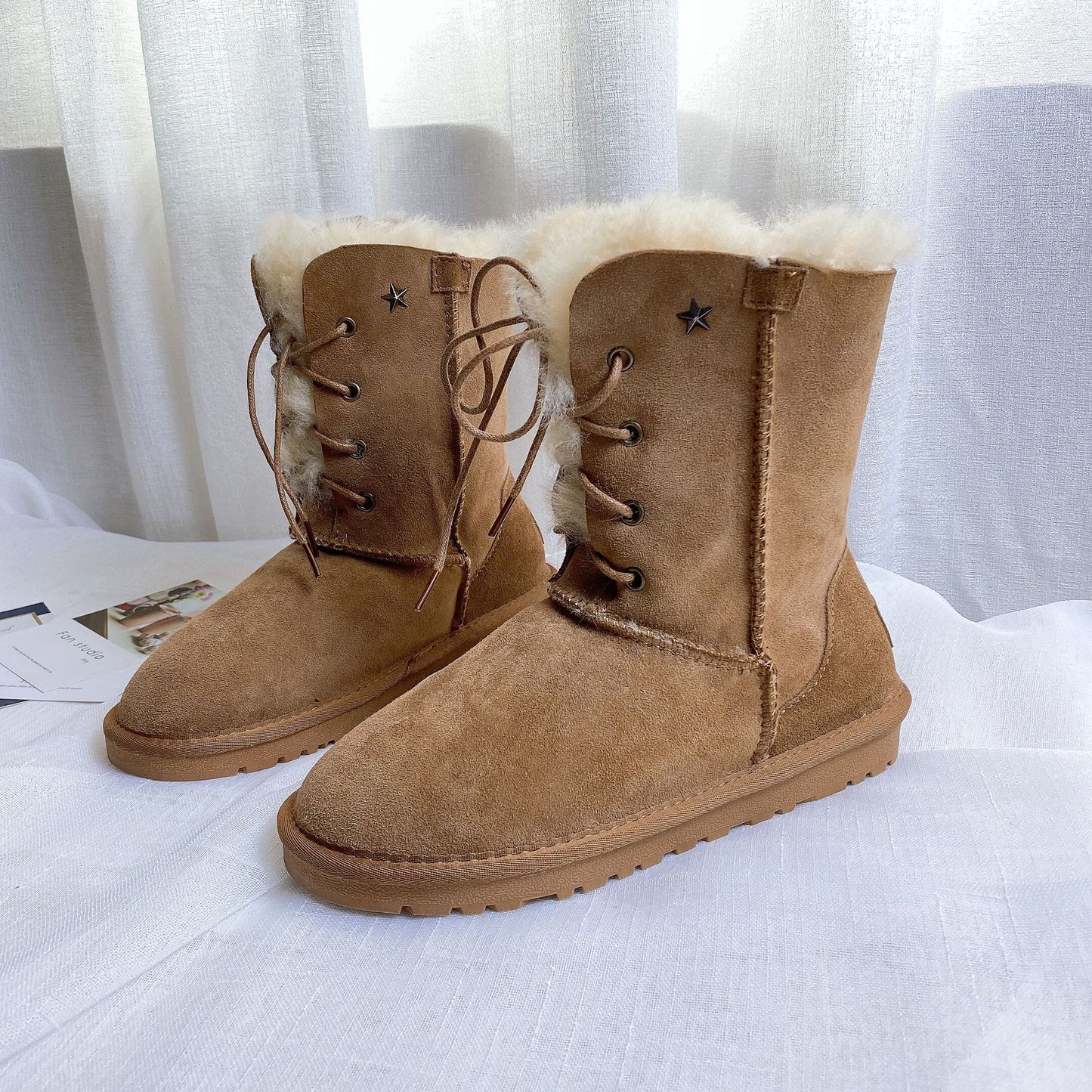 Women's Fur Goddess Two-way Martin Warm Thickened Boots