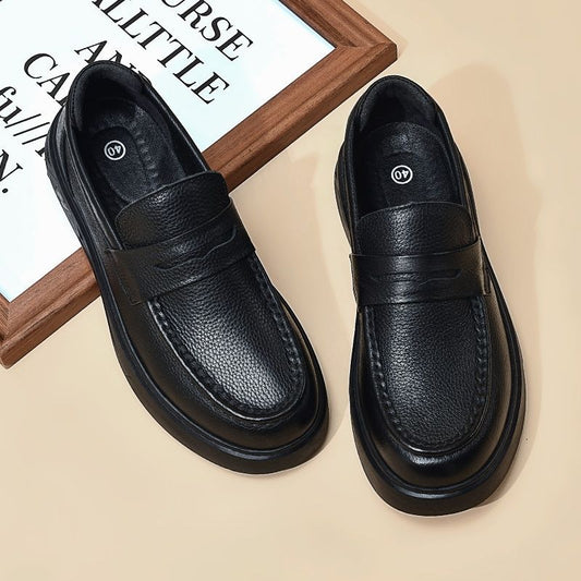 Men's Chef Oilproof Kitchen Breathable Leisure Calf Hotel Restaurant Leather Shoes