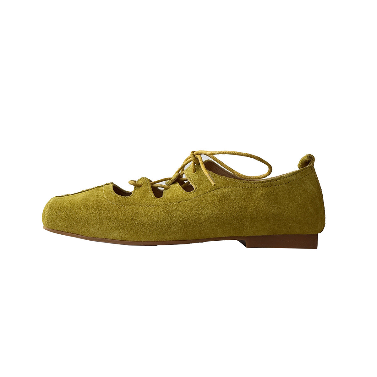 Retro Style Female Square Toe Shallow Mouth Commuter Design Sense Women's Casual Shoes