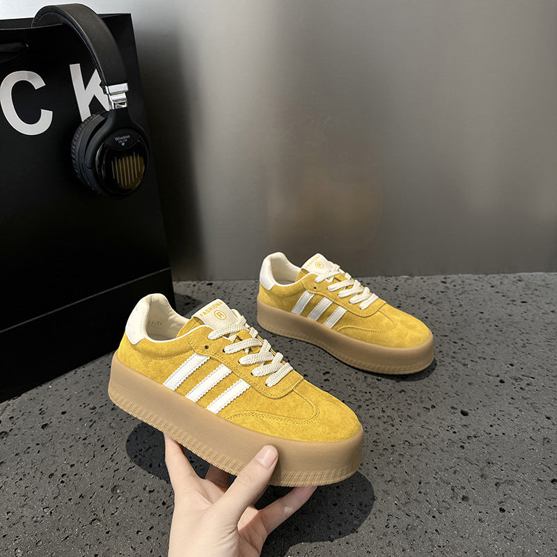 Women's Thick-soled German Training Korean Color Matching Breathable Fashion Women's Casual Shoes