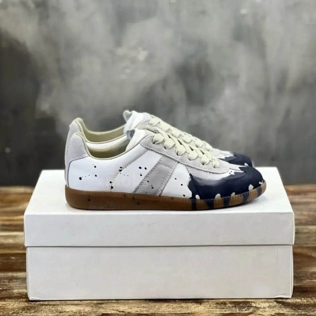 Women's & Men's German Training Genuine Cowhide Breathable Lovers Men's Board Shoes