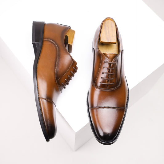Men's Oxford Formal Cowhide British Style Men's Shoes