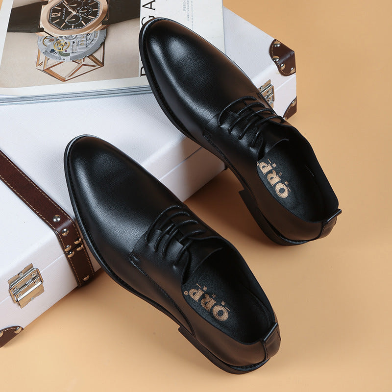 Men's Pointed Korean Style Soft Breathable Height Casual Shoes