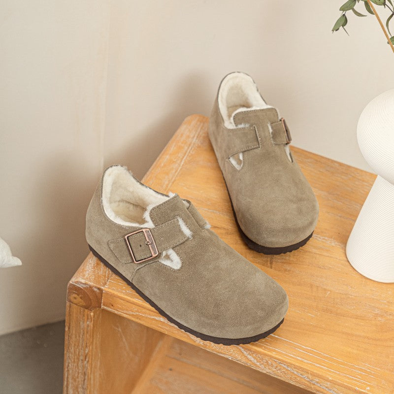 Female Fleece Lined Comfortable Slip-on All Casual Shoes