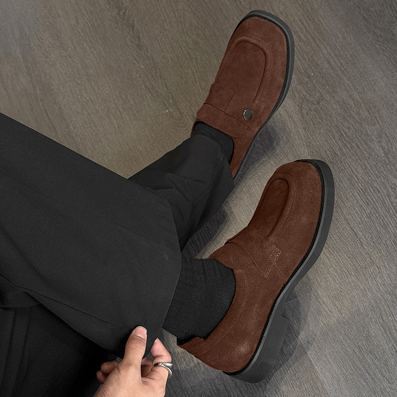 Men's British Style Summer Slip-on Suede Loafers