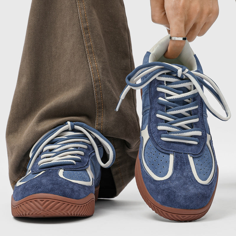 Men's Flat Suede British Style German Training Men's Board Shoes