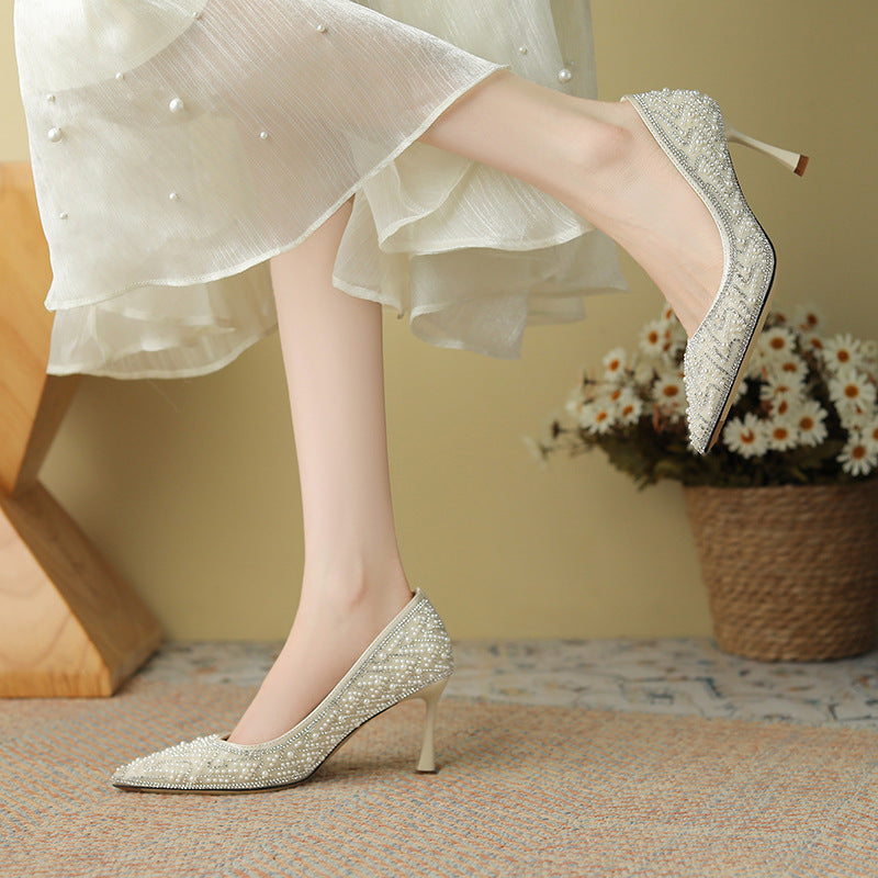 Pearl High Wedding Sense Bridesmaid Not Tired Heels