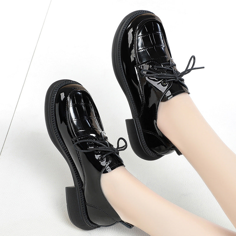 Women's Small British Style Genuine Platform Plus Women's Shoes