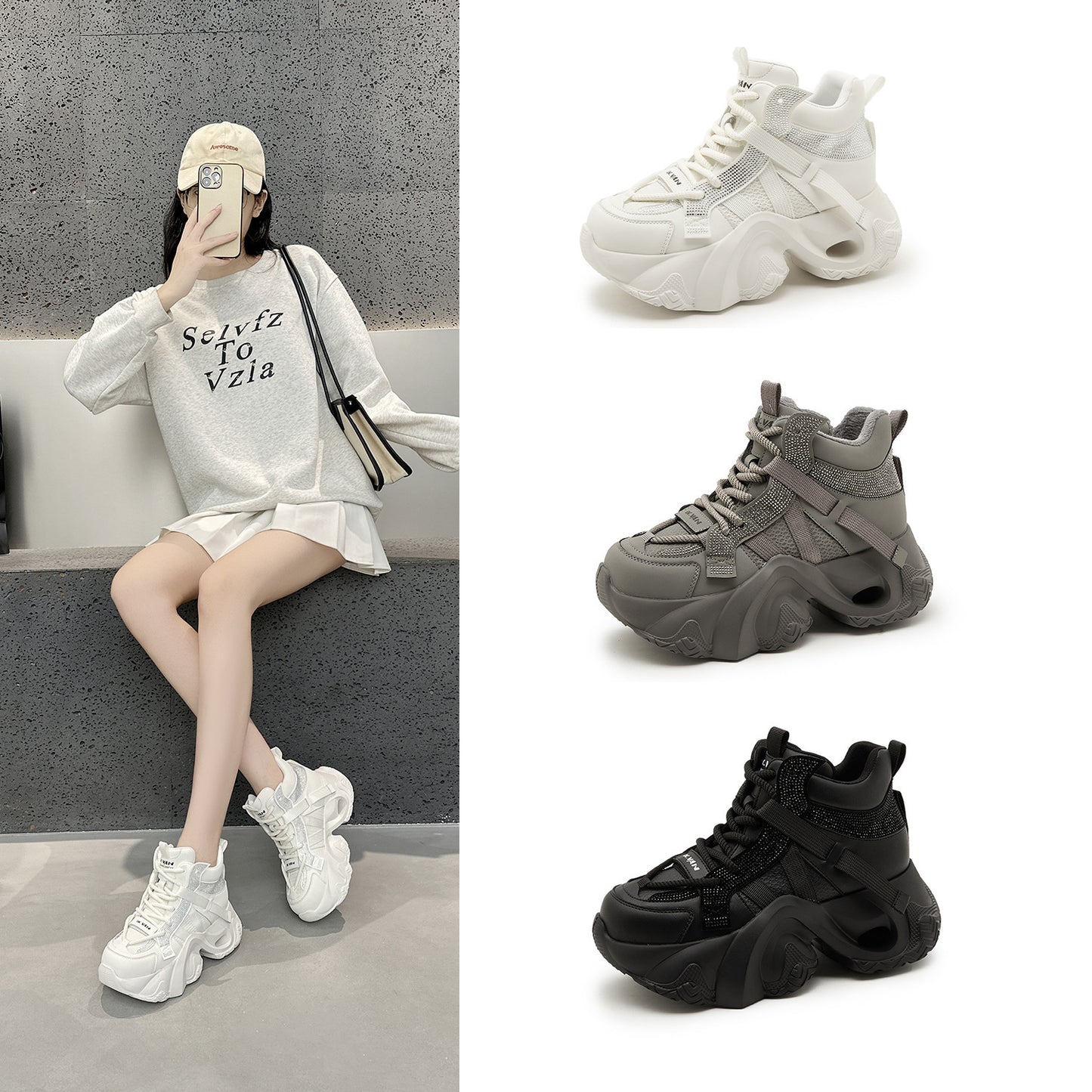 Classy Women's Dad Mesh Breathable Sports Women's Casual Shoes