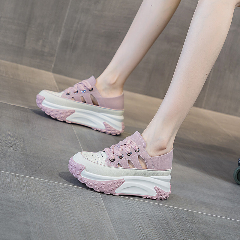 Women's Dad Platform Summer Retro Lightweight Height Increasing Sandals
