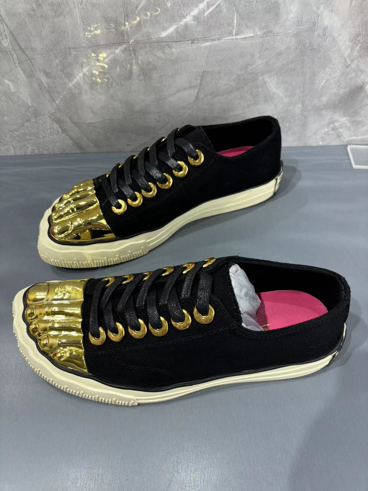 Women's & Men's Gold Toe Skate For Women's Canvas Shoes