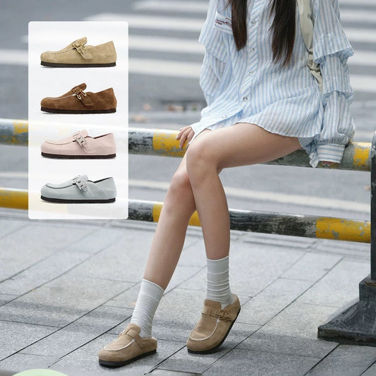 Women's Sha Su Flat Bottom Comfort All Inclusive Women's Fashion Shoes