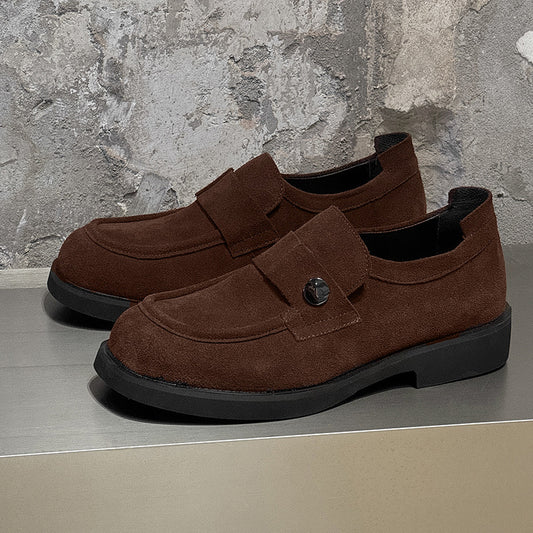 Men's British Style Summer Slip-on Suede Loafers