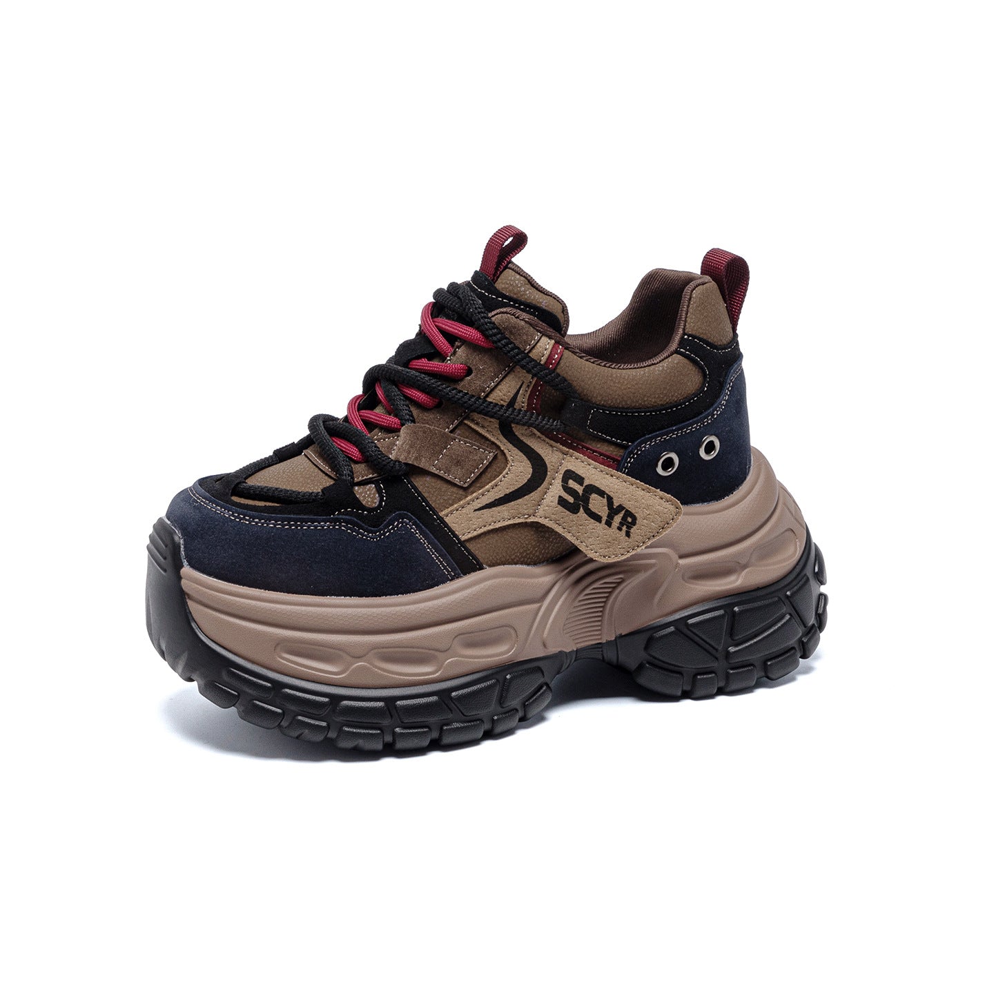 Women's Platform Dad Spring Height Increasing Insole Brushed Retro Women's Shoes